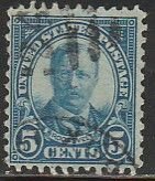 U.S. 557, 5¢ THEODORE ROOSEVELT, USED. F-VF. (915)