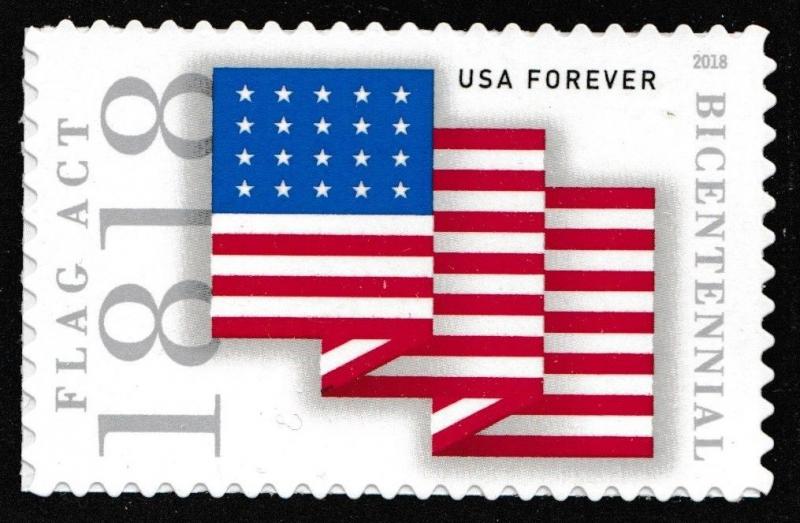 US 5284 Flag Act of 1818 forever single (1 stamp) MNH 2018