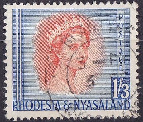 Rhodesia and Nyasaland 1954 SG10 Used