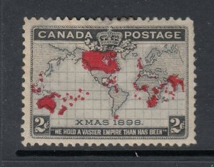 Canada #85 XMAS Map Stamp (heavily hinged) cv$45.00