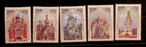 RUSSIA Sc 6269-73 NH ISSUE OF 1995 - CHURCHES - (AF24)