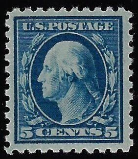 Scott #466 - $115.00 – VF/XF-OG-VLH – Bold rich shade. Large margins. Showpiece!