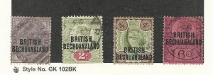 Bechuanaland, Postage Stamp, #33-36 Used, 1891