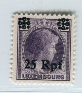 GERMANY; LUXEMBOURG OCCUPATION 1940s Charlotte surcharged MINT MNH 25pf. value