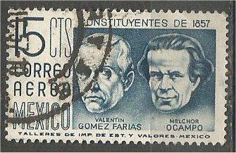 MEXICO, 1956, used 15c, Farias and Melchor, Scott C236