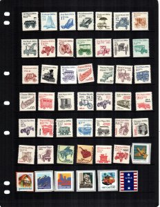 US  46 MNH and used diff coil stamps