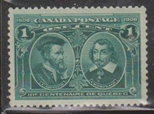 CANADA Scott # 97 MNH - Quebec 300th Anniversary Cartier & Champlain