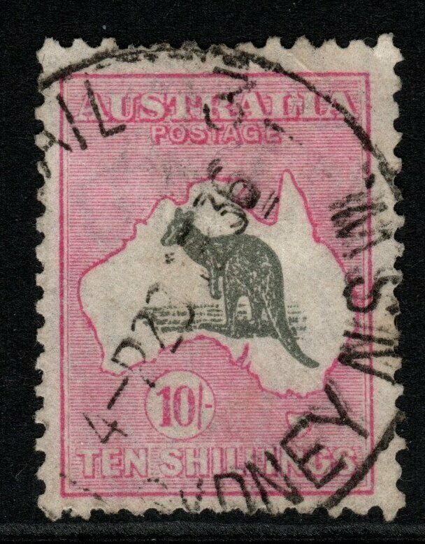 AUSTRALIA SG136 1932 10/= GREY & PINK USED