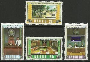 NAURU SG279/82 1983 15th ANNIV OF INDEPENDENCE MNH