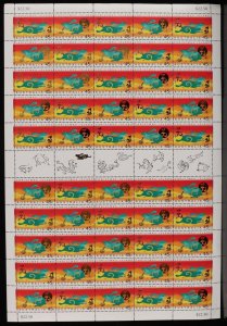 CHRISTMAS ISLANDS 1999 Year of the Rabbit 45c full sheet MNH **. SG cat £75+.