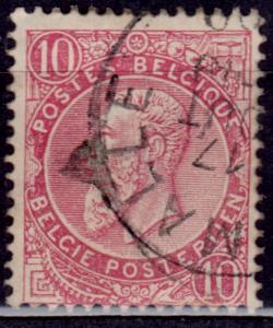 Belgium, 1883, King Leopold, 10c, sc#45, used