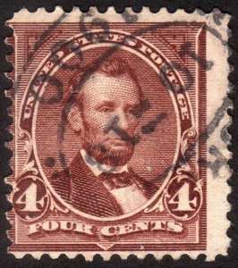 1898, US 4c, Abraham Lincoln, Used, Sc 280a