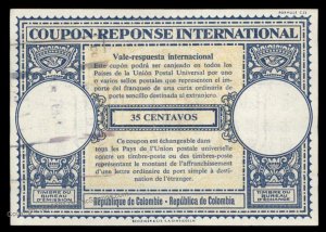 Colombia 35c International Reply Coupon IRC Post Office G98941