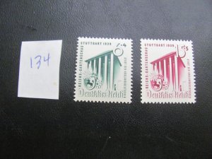 Germany 1939 MNH  SC B138-139 SET XF 20 EUROS (134)