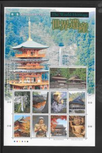 JAPAN #2959 SACRED SITES M/S MNH