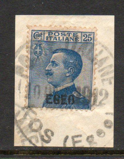 Italy Aegean Islands #1 Used on Piece E854