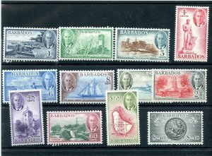 BARBADOS #216 to #227 Cat Value $70 MH