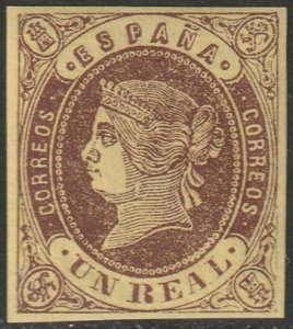 Spain 1862 Sc 59 MNH** experts mark
