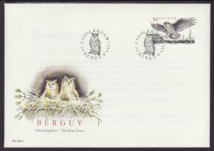 Sweden 1761 Owl 1989 U/A FDC