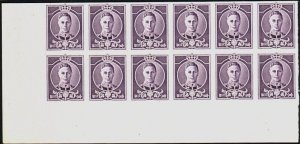 AUSTRALIA 1936 Waterlow GVI ESSAY block of 12 on gummed paper..............63637