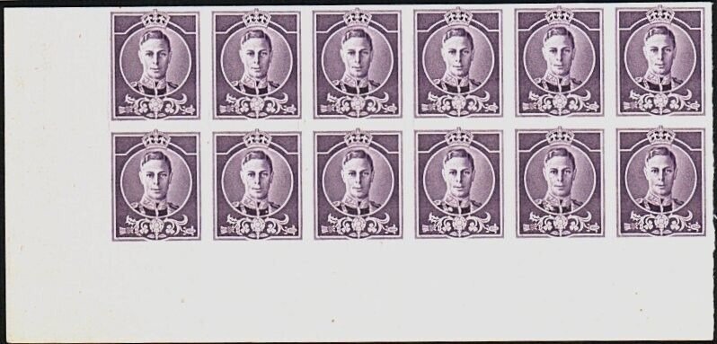 AUSTRALIA 1936 Waterlow GVI ESSAY block of 12 on gummed paper..............63637