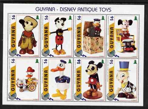 Guyana 1996 Disney Antique Toys perf sheetlet containing ...