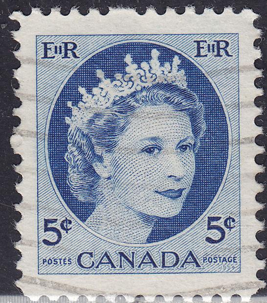 Canada 341 Queen Elizabeth II, Wilding Portrait 1954