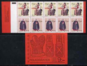 Booklet - Sweden 1979 Peasant Costumes 9k booklet complet...