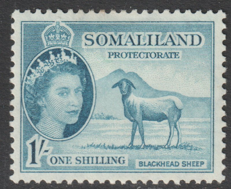 Somaliland Scott 135 - SG144, 1953 Elizabeth II 1/- MH*