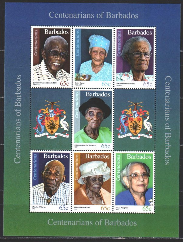 Barbados. 2016. SC 1314-20. Old residents of Barbados. MNH.