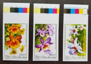 *FREE SHIP Vietnam Orchids 2013 Flowers Flora Plant (stamp color) MNH *imperf