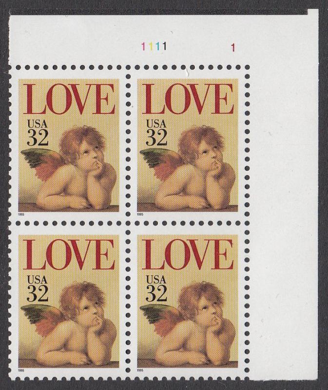 United States 2957 MNH Plate Block CV $3.00