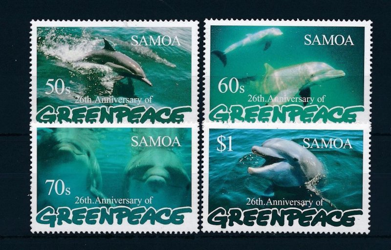 [49027] Samoa 1997 Marine life dolphins Greenpeace  MNH