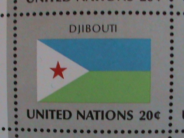 ​UNITED NATION-1981 SC#350-3 -FLAGS SERIES MNH FULL SHEET- VERY FINE