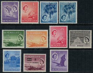 Seychelles #173-7,9-80,6,91,3-4*  CV $13.20  (#186 no gum)