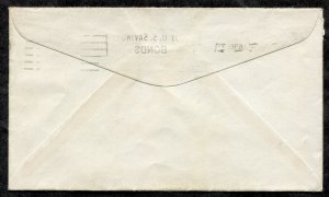 p673 - HONOLULU Hawaii 1941 Airmail Cover to Seattle. 20c Line at Bottom Margin