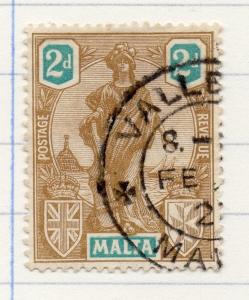 Malta 1922 Early Issue Fine Used 2d. 205754