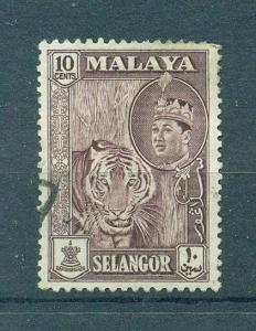 Malaya - Selangor sc# 119 used cat value $.25