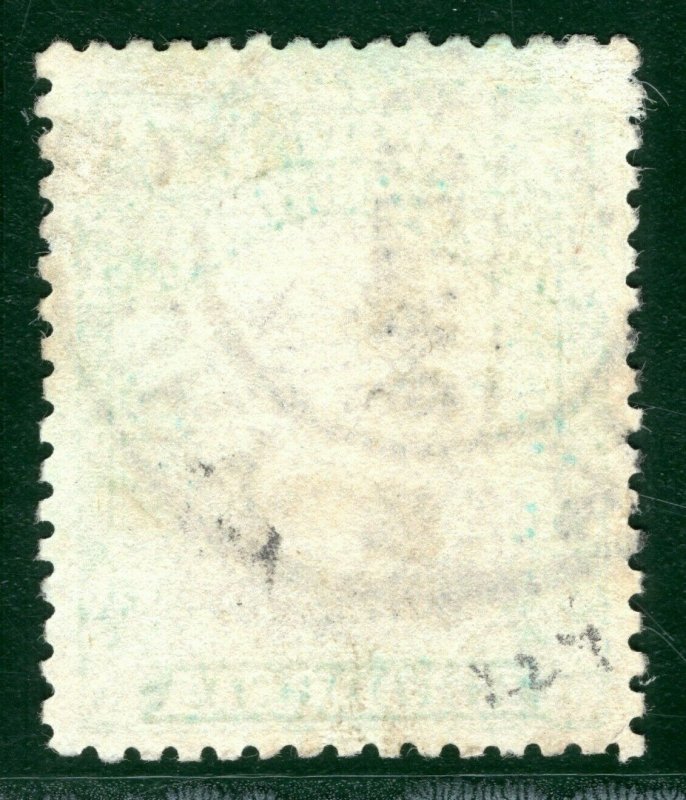 RHODESIA BSACo KGV Admiral SG.227 5d Black & Bright Green Used Cat £60 EBLUE38