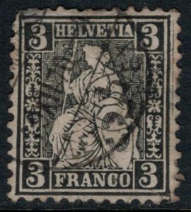Switzerland #42  CV $115.00  corner thin, nice appearing stamp