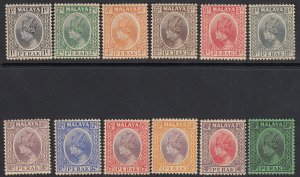 Malaya Perak Sc 69-80 (SG 88-99), MHR, part set