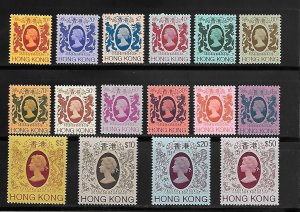 1982 HONG KONG, SG 415/430 16 valori MNH **