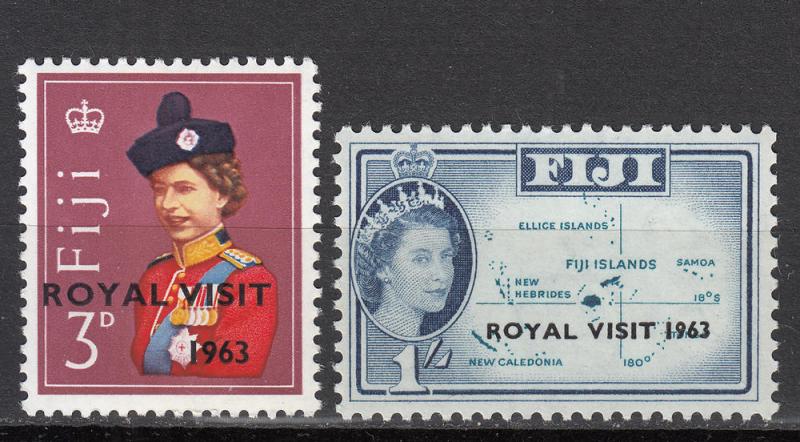 Fiji - 1963 Royal Visit Sc## 196/197 - MNH (5557)