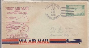 1940, 1st Clipper Flt., Canton Island to New Zealand, See Remark (40040)