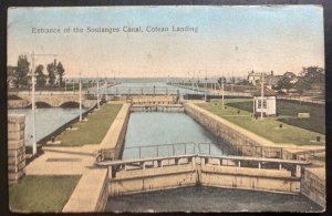 1920s Canada Picture postcard Cover To Toronto Entrance Of The Soulanges Canal