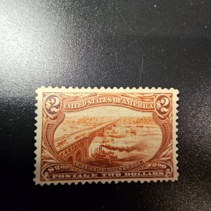 #293 Orange/Brown VF-OG-H Beautiful color-good centering CSV  1900.00