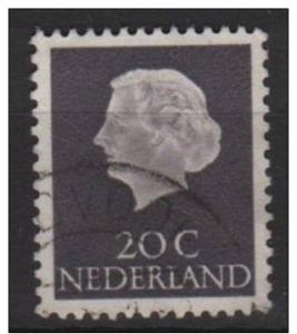 Netherlands 1953  Scott 347 used - 20c, Queen Juliana 