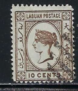 Labuan 20 CTO 1883 issue (an5299)