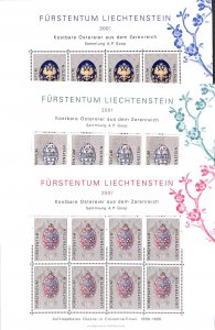 Liechtenstein 2001, Easter art 3 m/s, MNH