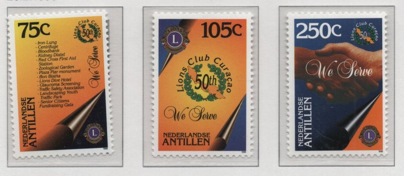 Netherlands Antilles  #757-759  MNH   1996   Lions club